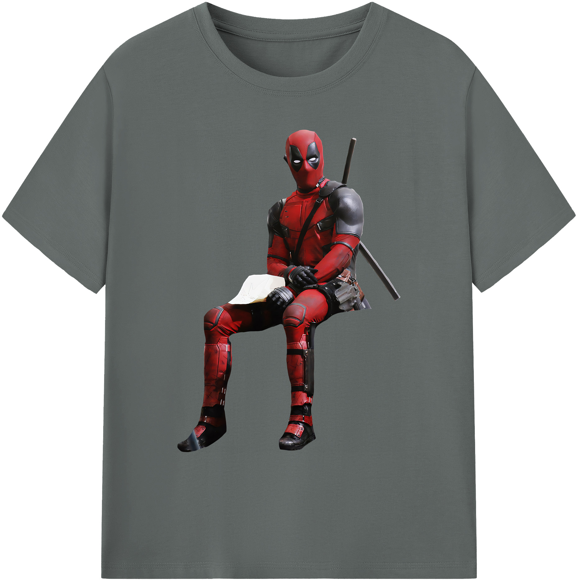 （画像用） Deadpool デッドプール 綿100％ メンズ半袖Tシャツ｜肌触りやわらか＆通気性